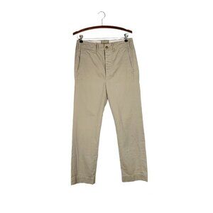 RRL Double RL Surplus Pants Khaki Button Fly Chino Military Field Mens Size 27